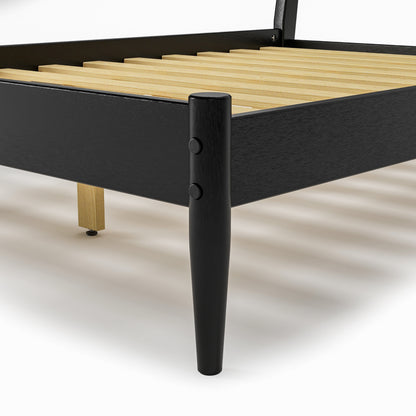 Lit à panneaux de style milieu de siècle