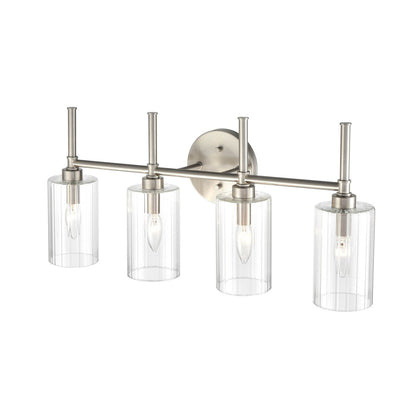 Millennium Lighting Lustre de salle de bain Chastine avec abat-jours en verre dépoli transparent