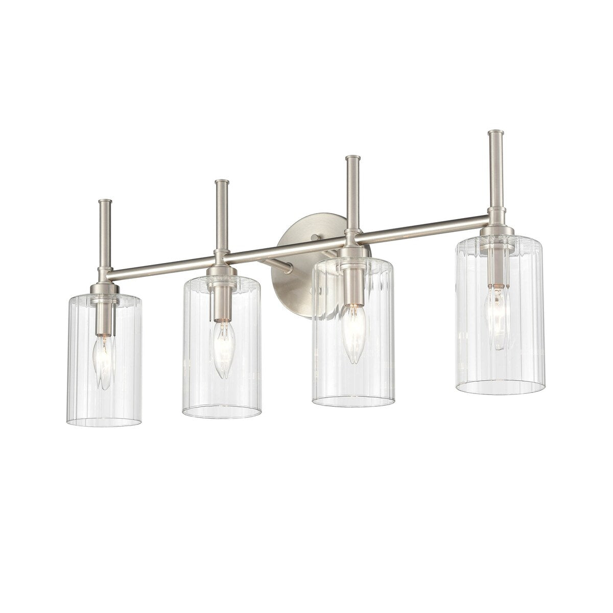 Millennium Lighting Lustre de salle de bain Chastine avec abat-jours en verre dépoli transparent