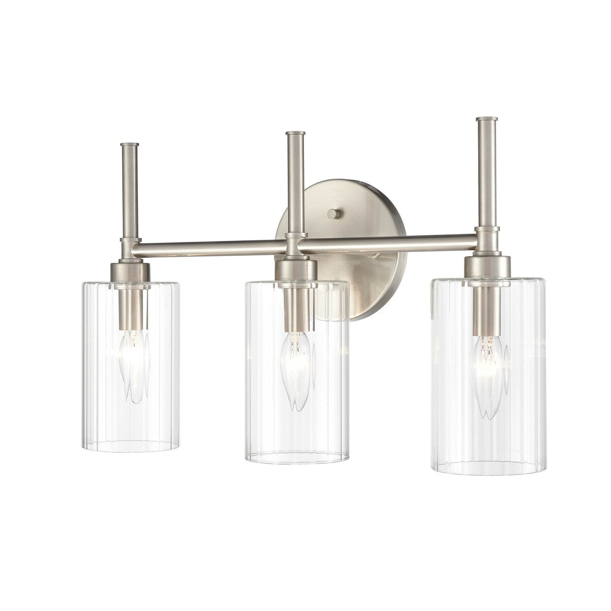 Millennium Lighting Lustre de salle de bain Chastine avec abat-jours en verre dépoli transparent