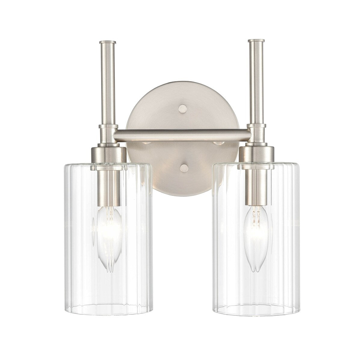 Millennium Lighting Lustre de salle de bain Chastine avec abat-jours en verre dépoli transparent