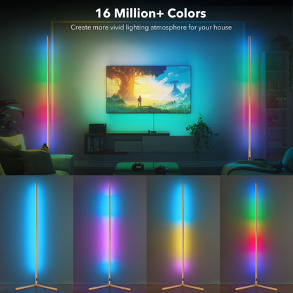 Minimalism RGB Corner Floor Lamp-Set Of 2