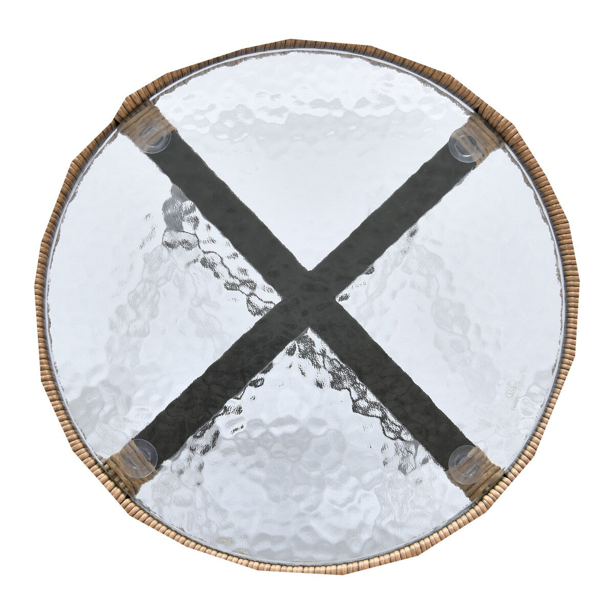 Moasis Ensemble de meubles de jardin en osier pour terrasse, composé de 3 pièces : 2 chaises et une table basse.