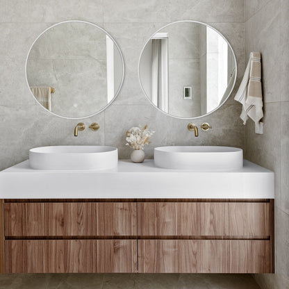 Modern Bathroom Wall Mounted Round Vanity Mirror