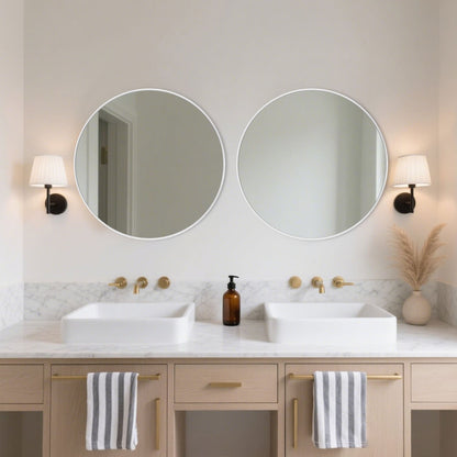 Modern Bathroom Wall Mounted Round Vanity Mirror