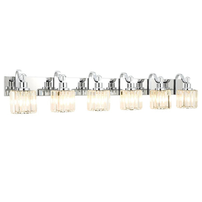 Modern Crystal Bathroom Vanity Lights Dimmable Wall Sconces