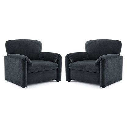 Fauteuil moderne à oreilles d'éléphant, accent décoratif, canapé confortable pour le salon et la chambre à coucher.