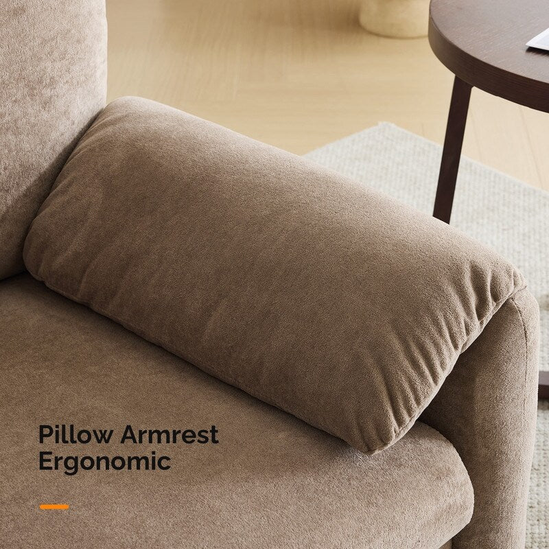 Fauteuil moderne à oreilles d'éléphant, accent décoratif, canapé confortable pour le salon et la chambre à coucher.