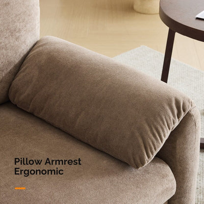 Fauteuil moderne à oreilles d'éléphant, accent décoratif, canapé confortable pour le salon et la chambre à coucher.