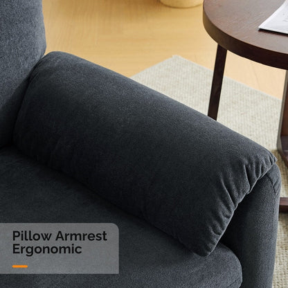 Fauteuil moderne à oreilles d'éléphant, accent décoratif, canapé confortable pour le salon et la chambre à coucher.