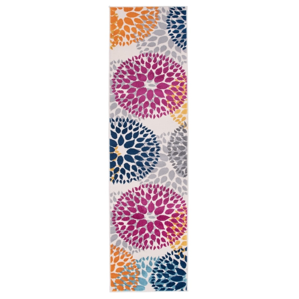 World Rug Gallery Modern Floral Circles Area Rug