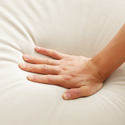 Canapé-lit futon moderne, canapé convertible avec pieds en bois coniques, 78,35 po de largeur, petit canapé à dossier divisé pour salon.