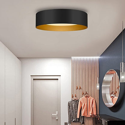 Modern Minimalist 2/3/5-Lights Metal Shaded Drum Flush Mount Ceiling Light