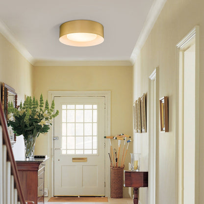 Modern Minimalist 2/3/5-Lights Metal Shaded Drum Flush Mount Ceiling Light