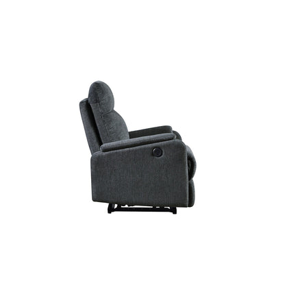 Fauteuil inclinable électrique moderne avec USB, soutien complet de la tête et du bas du dos.