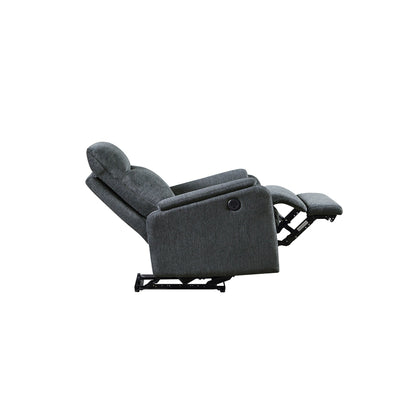 Fauteuil inclinable électrique moderne avec USB, soutien complet de la tête et du bas du dos.