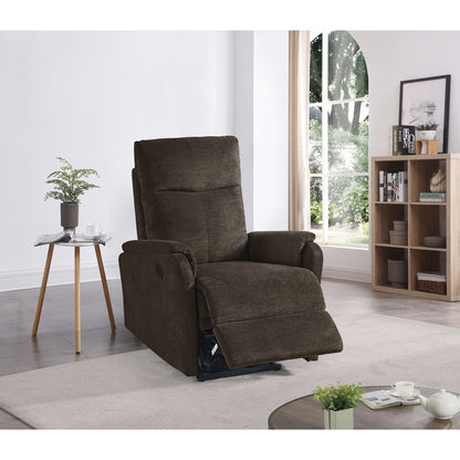 Fauteuil inclinable électrique moderne avec USB, soutien complet de la tête et du bas du dos.