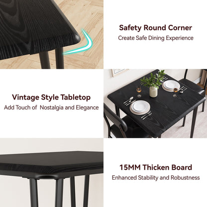 Ensemble de table de salle à manger moderne pour cuisine - 3 pièces