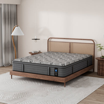 Modland Matelas hybride à ressorts ensachés de 35,5 cm (14 pouces) à sommier européen, densité moyenne, livré dans une boîte