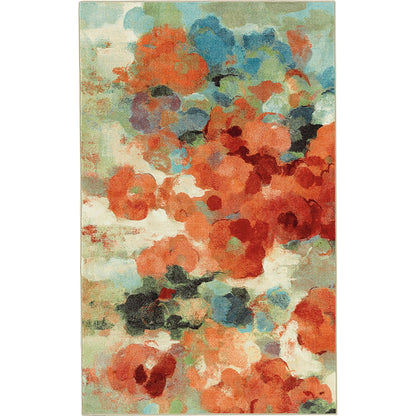 Mohawk Home Colorful Abstract Floral Garden Area Rug