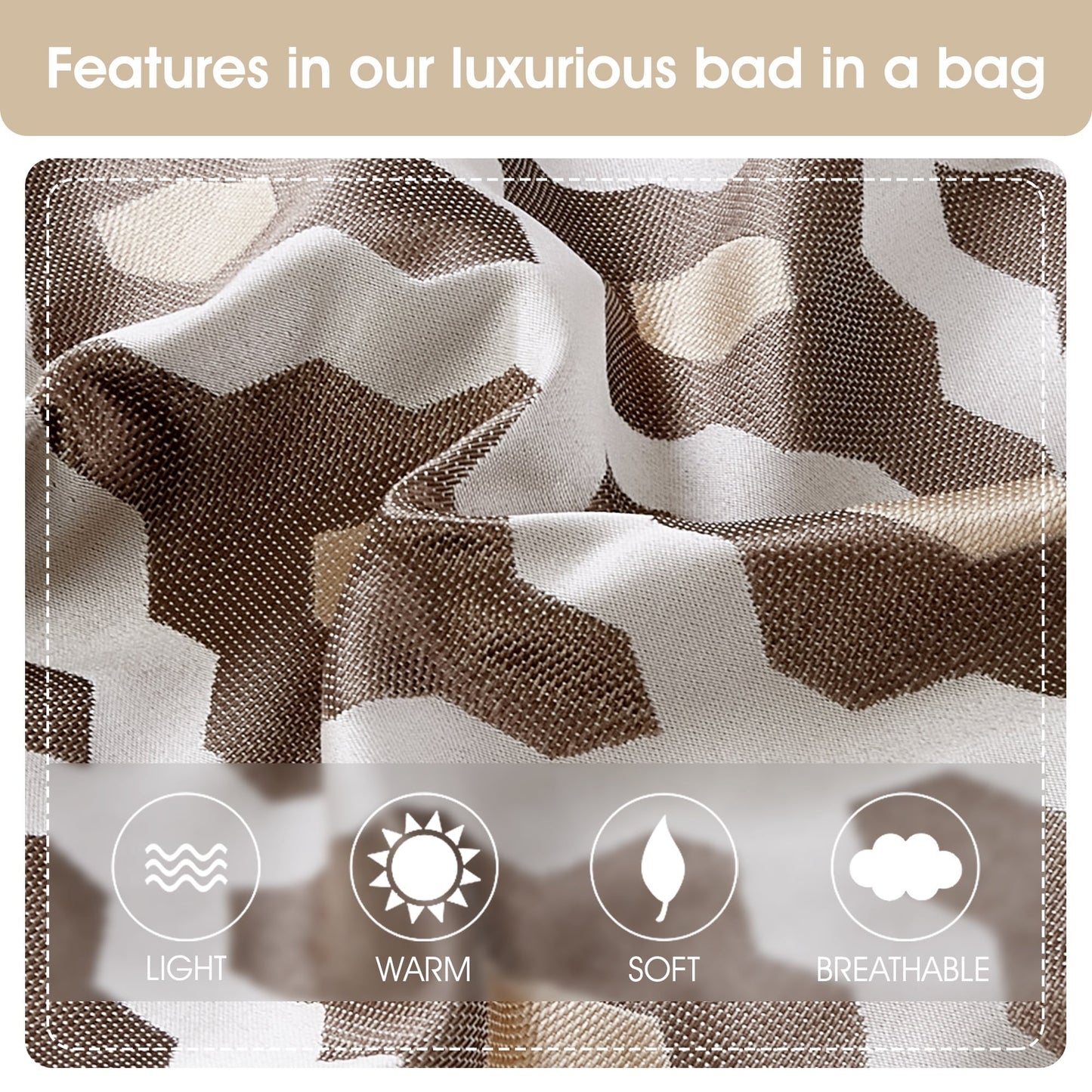 Nanshing Calvin Luxury10-Piece Geometric Comforter Set