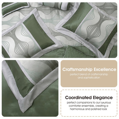 Nanshing Daniella 7-Piece Modern Geometric Comforter Set