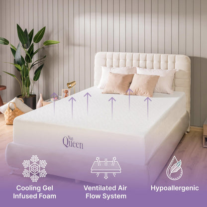 Matelas en mousse à mémoire de forme avec gel de refroidissement NapQueen Elizabeth 10