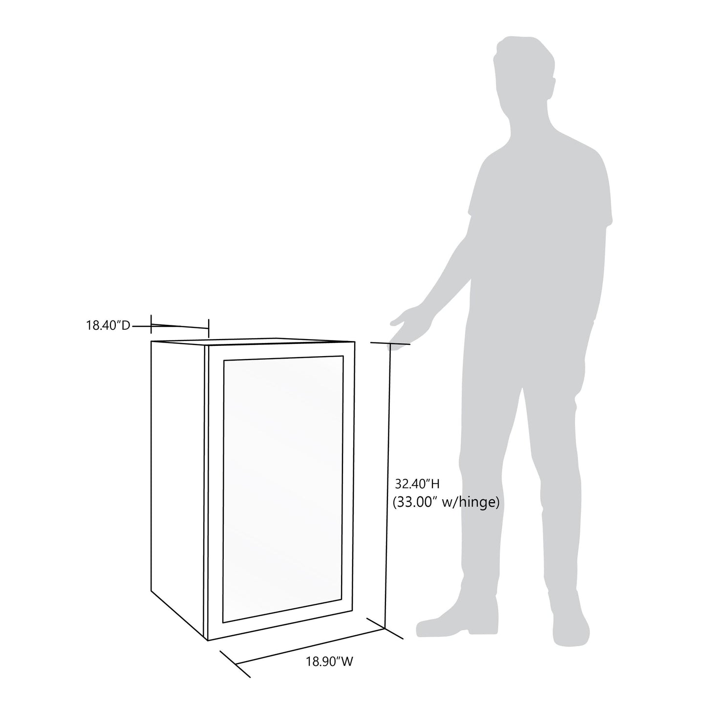 Réfrigérateur à boissons Newair, capacité de 126 canettes, mini réfrigérateur avec porte en verre et étagères réglables, en acier inoxydable