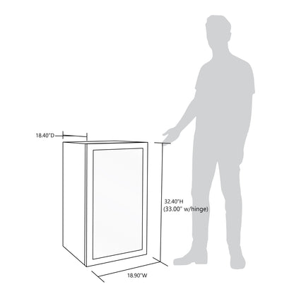 Réfrigérateur à boissons Newair, capacité de 126 canettes, mini réfrigérateur avec porte en verre et étagères réglables, en acier inoxydable