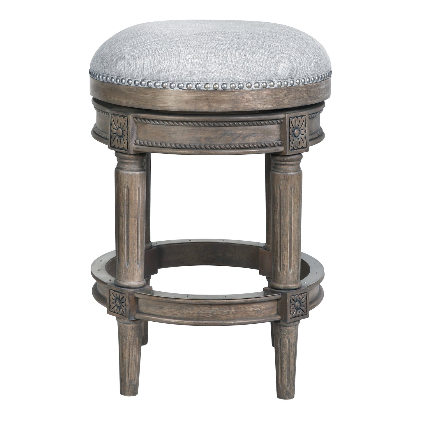 Tabouret de bar New Ridge Home Goods Chapman sans dossier, pivotant, hauteur de comptoir de 26 pouces - Hauteur de comptoir