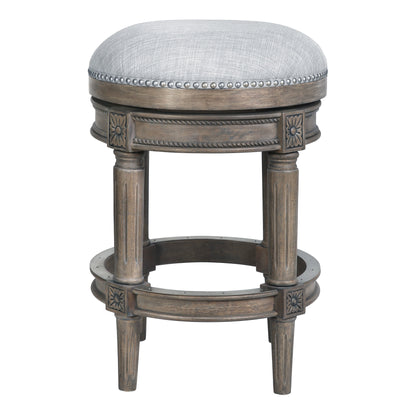 Tabouret de bar New Ridge Home Goods Chapman sans dossier, pivotant, hauteur de comptoir de 26 pouces - Hauteur de comptoir