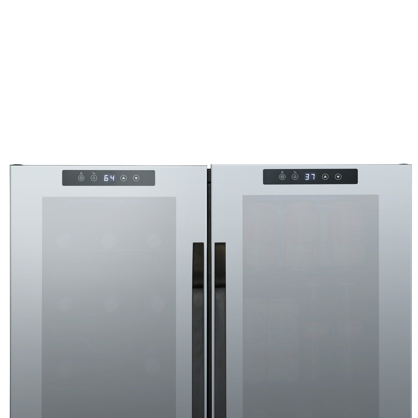 Réfrigérateur à vin et boissons Newair, 18 bouteilles et 59 canettes, double zone de température, autoportant, contrôle numérique de la température