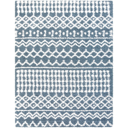 Livabliss Newton Geometric Moroccan Trellis Shag Area Rug
