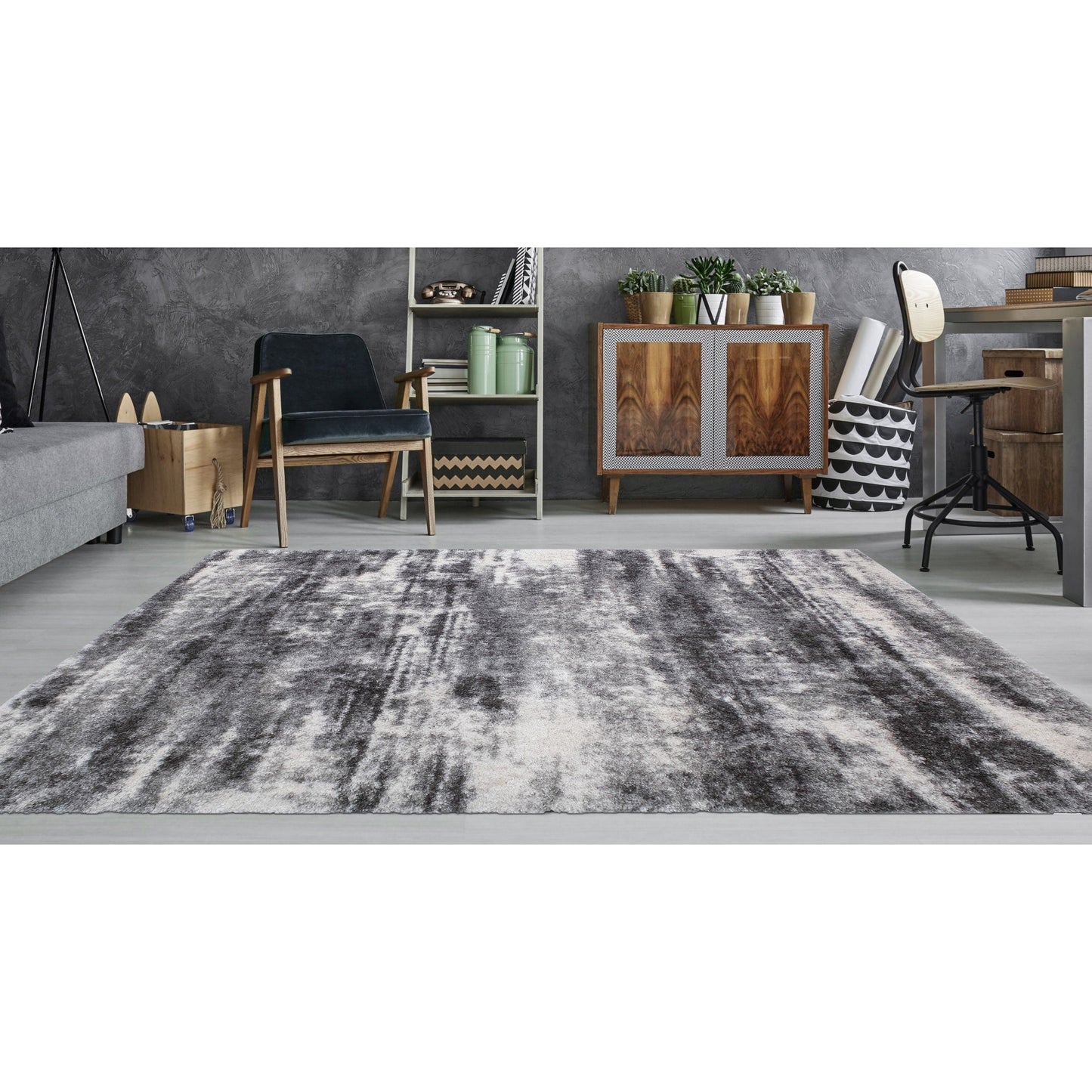 Noori Rug Lux Madison Abstract 2-Inch Shag Area Rug