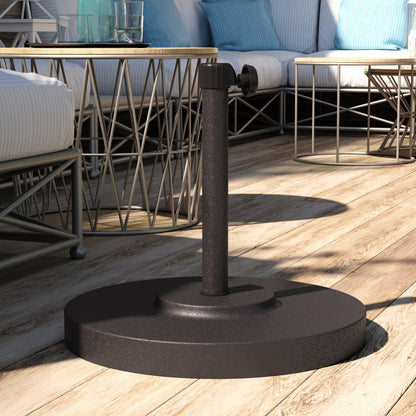 North Bend 50-pound Round Concrete Weighted Powdercoated Steel Umbrella Base by Havenside Home
