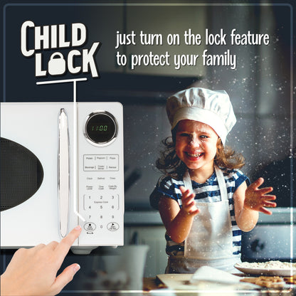 Four à micro-ondes de comptoir rétro Nostalgia de 0,9 pieds cubes