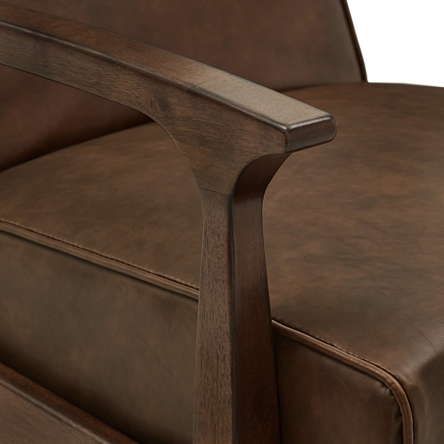 Fauteuil inclinable Notker de 65 cm de large, style milieu de siècle, par iNSPIRE Q Modern