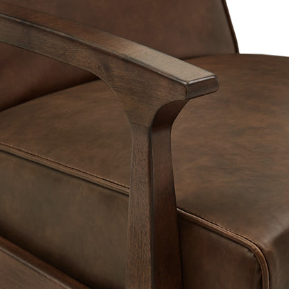 Fauteuil inclinable Notker de 65 cm de large, style milieu de siècle, par iNSPIRE Q Modern