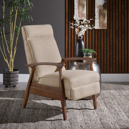 Fauteuil inclinable Notker de 65 cm de large, style milieu de siècle, par iNSPIRE Q Modern