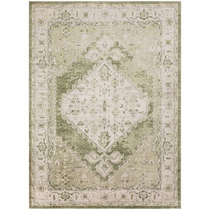 Nourison Abby Machine Washable Indoor only Persian Distressed Area Rug