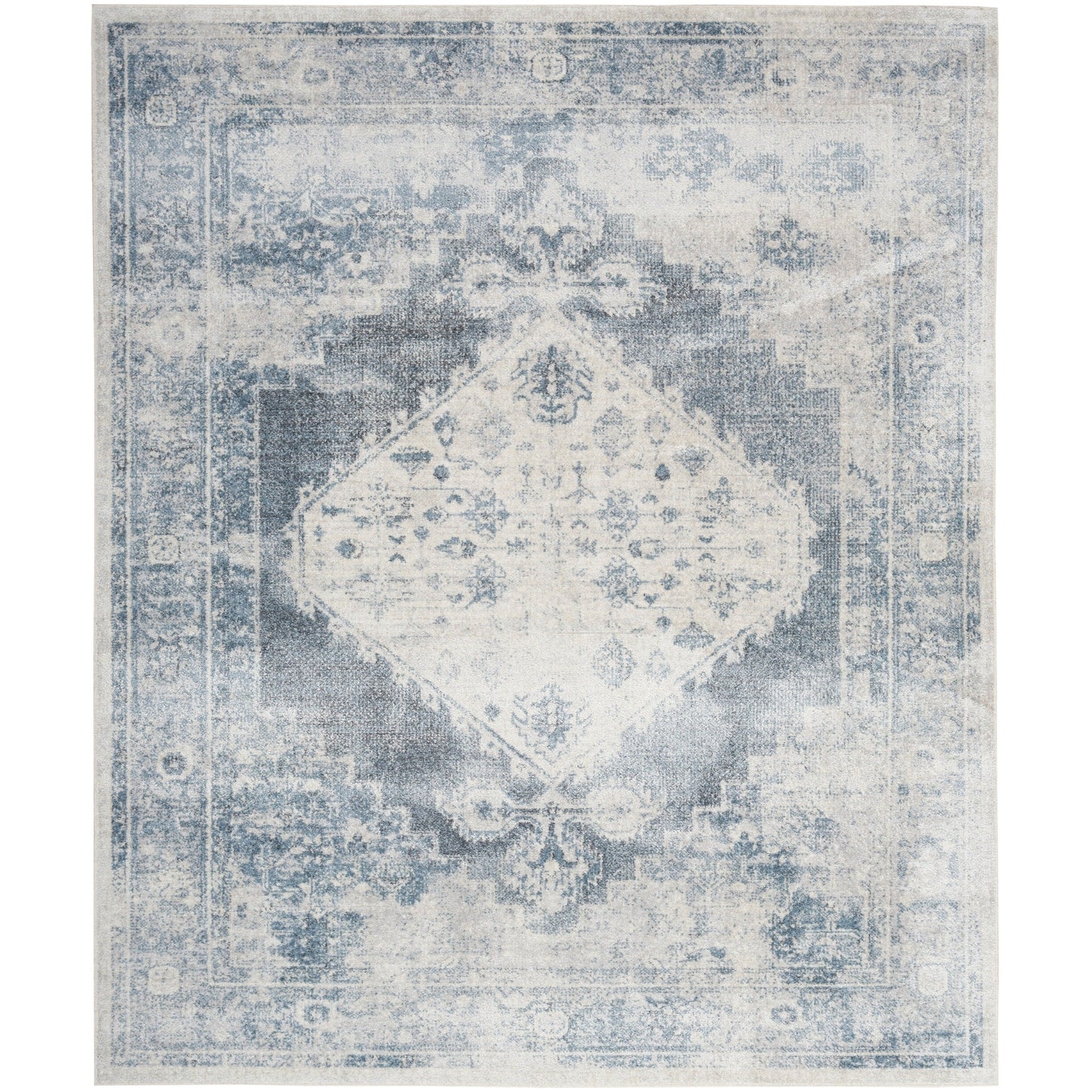 Nourison Abby Machine Washable Indoor only Persian Distressed Area Rug
