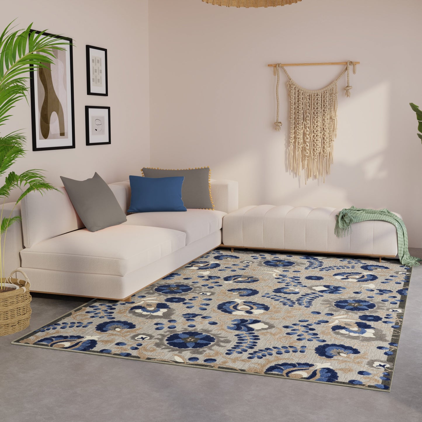 Nourison Alice Indoor/Outdoor Floral Area Rug