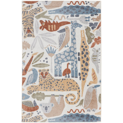 Nourison Astra Machine Washable Animal Print Area Rug