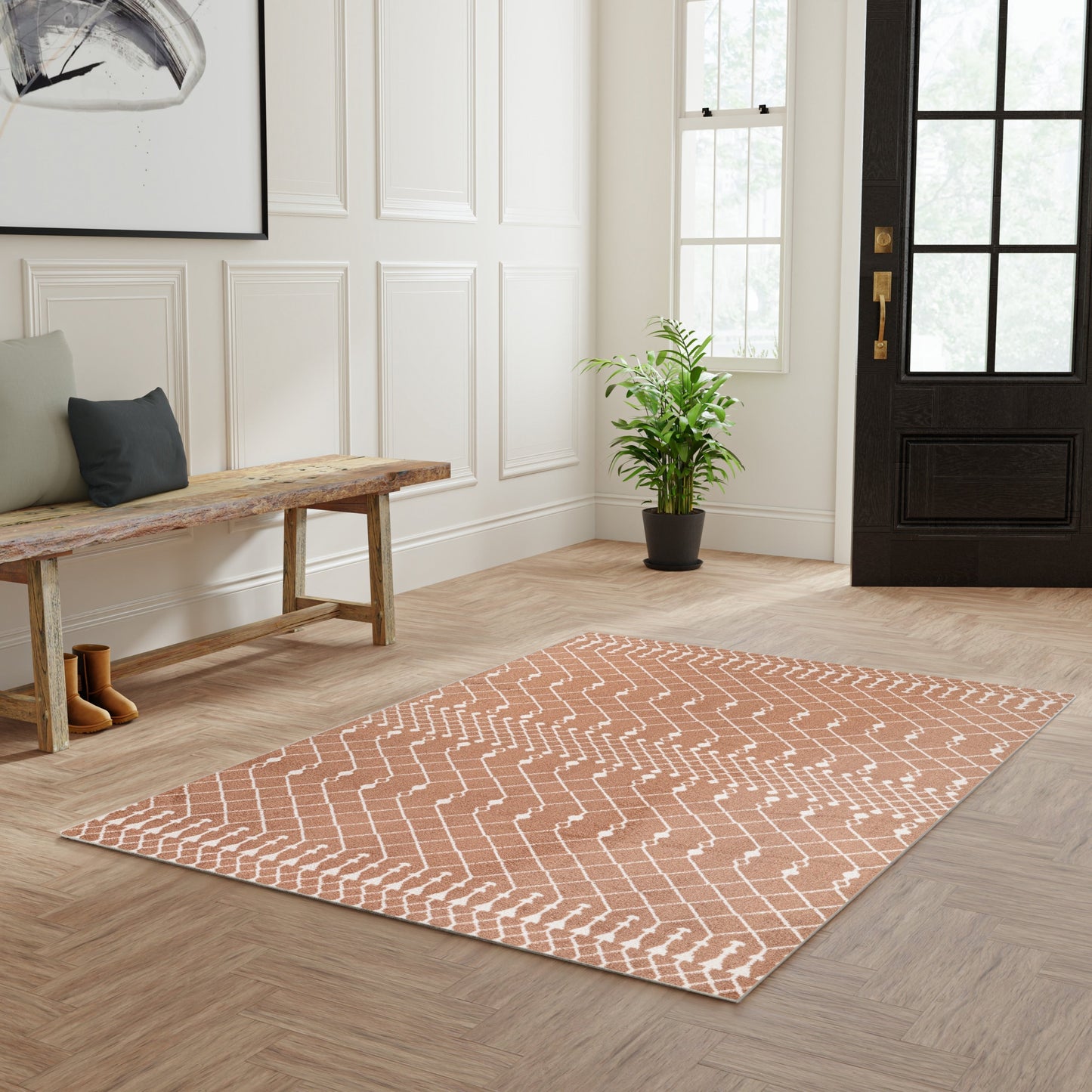Nourison Astra Machine Washable Moroccan Area Rug