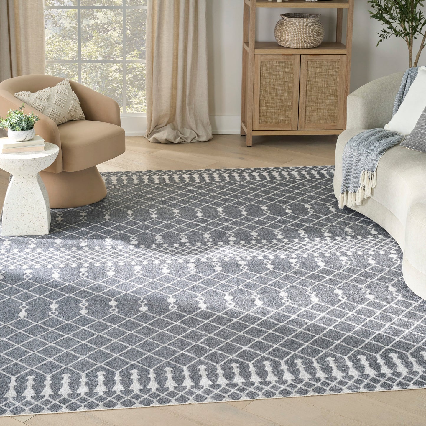 Nourison Astra Machine Washable Moroccan Area Rug