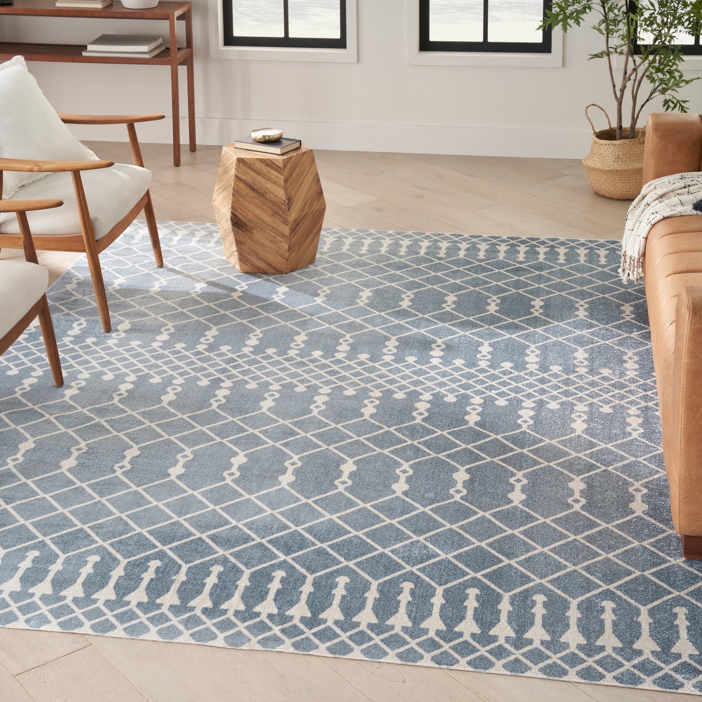 Nourison Astra Machine Washable Moroccan Area Rug