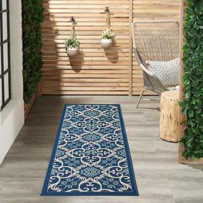 Nourison Caribbean Floral Geometric Indoor/Outdoor Area Rug