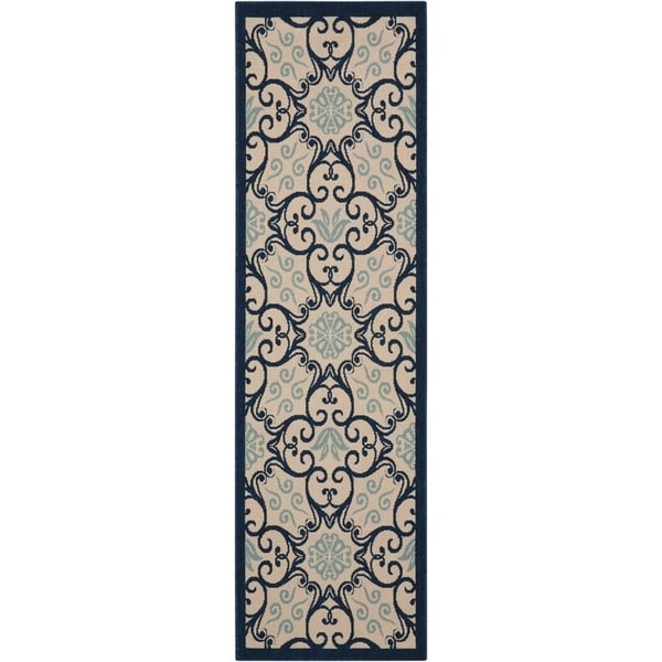 Nourison Caribbean Floral Geometric Indoor/Outdoor Area Rug