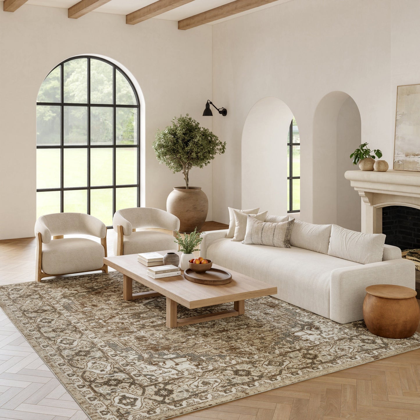 Nourison Concerto Classic Persian Medallion Area Rug.