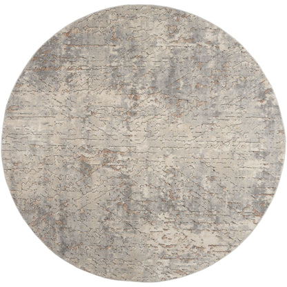 Nourison Concerto Distressed Abstract Beige Grey Area Rug
